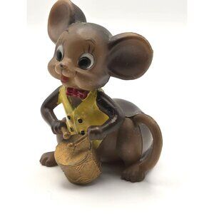 Vintage Plastic Mouse Figurine